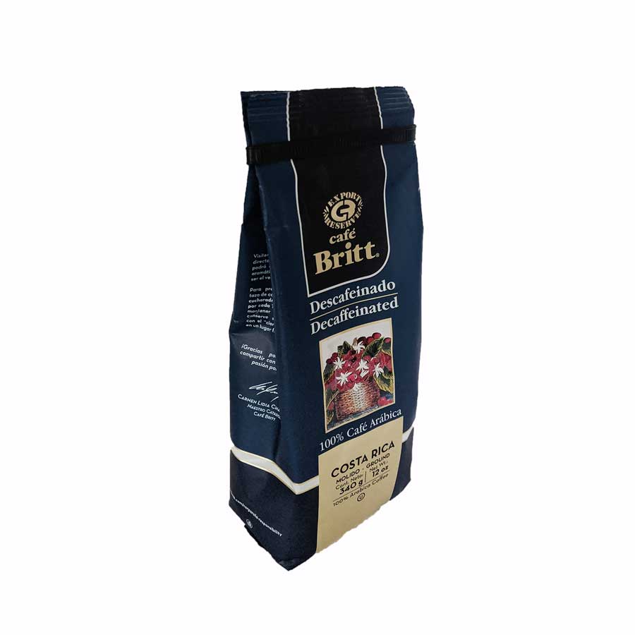 Café Britt - Decaf - Ground - 12oz (340g) Coffee Cafe Britt 