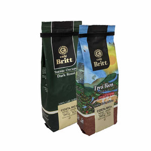 Two Bags Cafe Britt - Classic Roast and Tres Rios - Ground - 340 g (12 oz) each Coffee Cafe Britt 